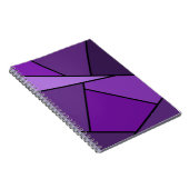 Carnet Polygones violets Abstraits (Côté Droit)