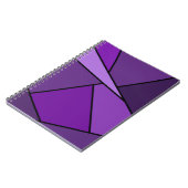 Carnet Polygones violets Abstraits (Côté gauche)
