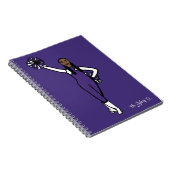 Carnet Pom Dancer Violet Blanc Accent P (Côté Droit)