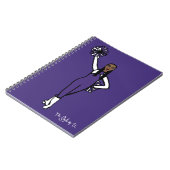 Carnet Pom Dancer Violet Blanc Accent P (Côté gauche)
