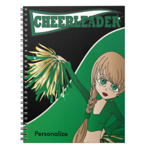 Carnet Pom-pom girl fille mignonne Nom do-it-yourself