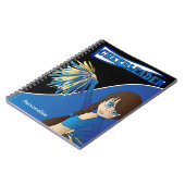 Carnet Pom-pom girl fille mignonne | Nom do-it-yourself | (Côté gauche)
