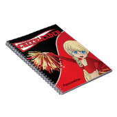Carnet Pom-pom girl | Nom do-it-yourself | Rouge (Côté Droit)