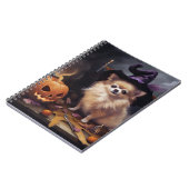 Carnet Pomeranian Citrouilles Halloween Épouvantable (Côté gauche)