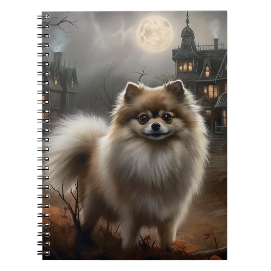 Carnet Pomeranian Halloween Épouvantable (Devant)