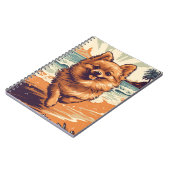 Carnet Poméranien à la plage (Côté gauche)