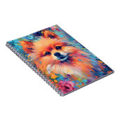 Carnet Poméranien coloré (Côté Droit)