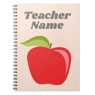 Carnet Pomme de professeur personnalisée avec Pomme Moder