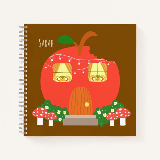 Carnet Pomme Fruit Frog House (Devant)