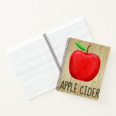 Carnet Pomme rouge Cider (Intérieur)
