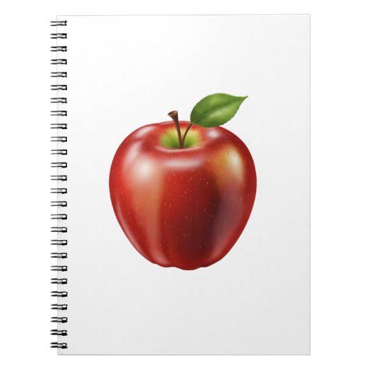 Carnet Pomme rouge fraîche (Devant)