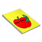 Carnet Pomme rouge ver vert (Côté Droit)