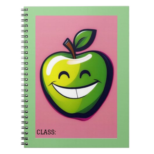 Carnet Pomme souriante (Devant)