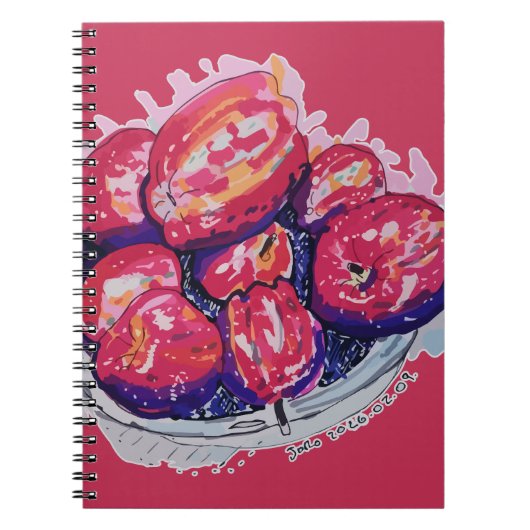 Carnet Pommes Abstraites (Devant)
