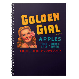 Carnet Pommes de fille d'or