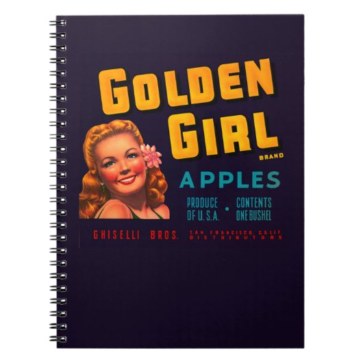 Carnet Pommes de fille d'or (Devant)