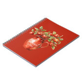 Carnet Pommes de Vase Rouge (Côté gauche)