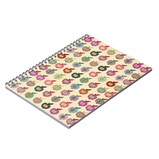 Carnet Pommes mignonnes dans le rétro style (Côté gauche)