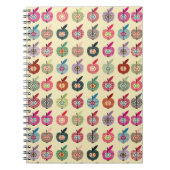 Carnet Pommes mignonnes dans le rétro style (Devant)