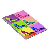 Carnet Pompes stilettos, Affiche d'art de talons hauts (Côté Droit)