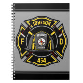 Carnet Pompier AJOUTER LE NOM L'équipe de Secourt du serv (Devant)