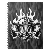 Carnet Pompier Secouru sur mesure Station du service d'in (Devant)