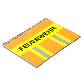 Carnet Pompier Symbole Uniforme Couleur de sable (Côté gauche)