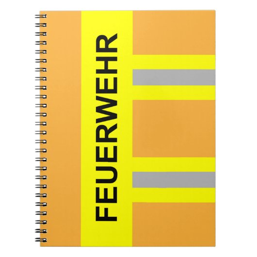 Carnet Pompier Symbole Uniforme Couleur de sable (Devant)