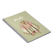 Carnet Poncho Rose Avocat Menthe (Côté Droit)