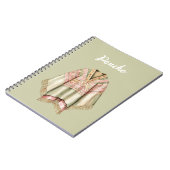 Carnet Poncho Rose Avocat Menthe (Côté gauche)