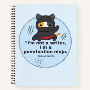Carnet Ponctuation Ninja : bande dessinée de l'écrivain h