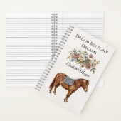 Carnet Poney Élégant (À l'intérieur)