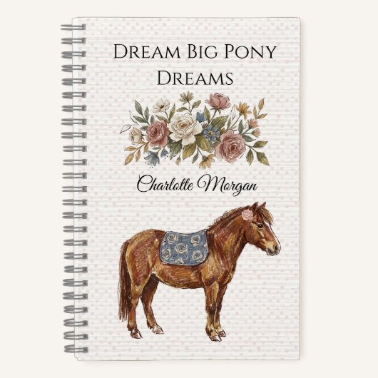 Carnet Poney Élégant (Recto)