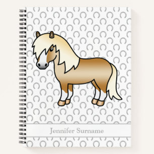 Carnet Poney Shetland Palomino Dessin Animé de Poney & Te