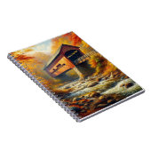 Carnet pont couvert d'automne classique (Côté Droit)