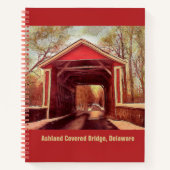 Carnet Pont couvert rouge Ashland dans le Delaware sur Re (Devant)