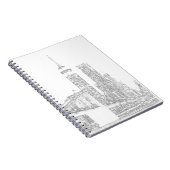 Carnet Pont de Brooklyn et horizon de Manhattan (Côté Droit)