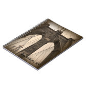 Carnet Pont de Brooklyn vintage de sépia (Côté gauche)