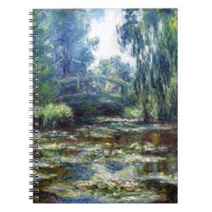Carnet Pont de Claude Monet au-dessus d'étang de nénuph