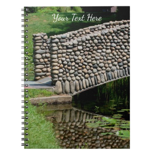 Carnet Pont de pierre Lilypads Nature (Devant)