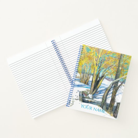 Carnet pont en hiver Peinture Watercol (Intérieur)