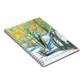 Carnet pont en hiver Peinture Watercol (Côté Droit)