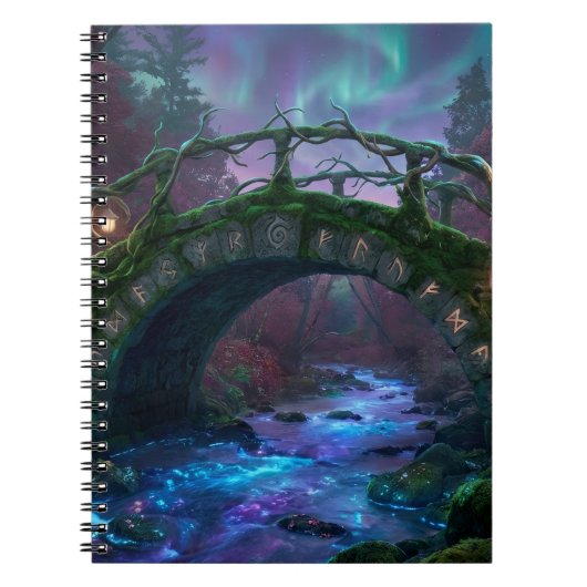 Carnet Pont enchanté menant à la forêt mystique Lumière d (Devant)