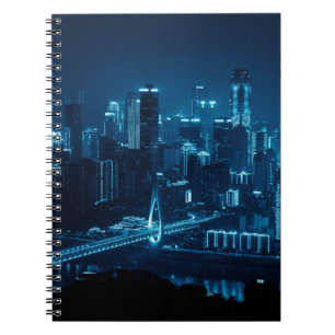 Carnet Pont et l'architecture urbaine de ville la nuit à 