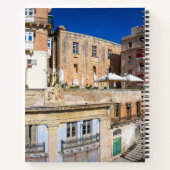 Carnet Pont, rue étroite avec escaliers à La Valette (Dos)