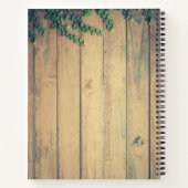 Carnet Pont rustique en bois dans le Monogramme du pays (Dos)