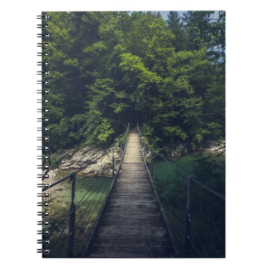 Carnet Pont suspendu simple rivière Idrijca, Slovénie (Devant)