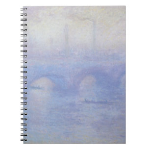 Carnet Pont Waterloo, effet Mist par Claude Monet