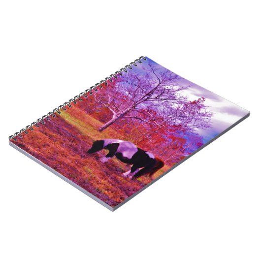 Carnet PONY dans un champ de couleur PLANCHE (Côté gauche)