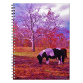 Carnet PONY dans un champ de couleur PLANCHE (Devant)